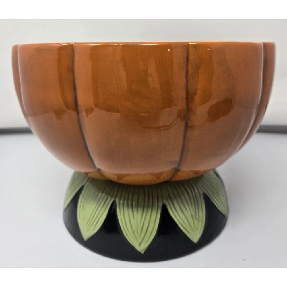 Johanna Parker‎ Large Pumpkin Bowl (candy, Punch) 2022 Halloween Hard To Find